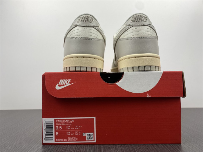nike dunk low sail light bone dd1503-107