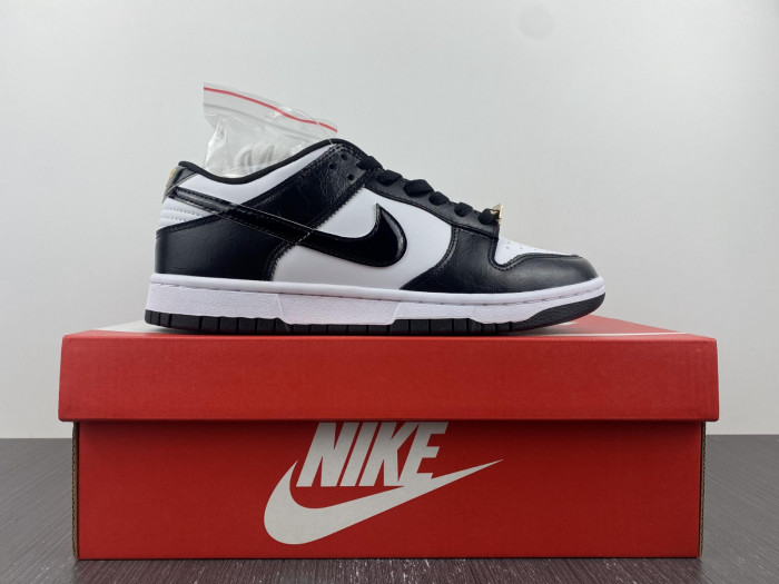 nike dunk low world champs black white dr9511-100