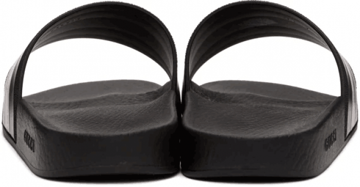 g*u*i slides sandals with green