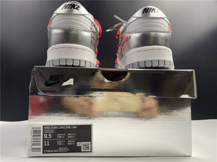 ow x nike dunk low ct0856- 800