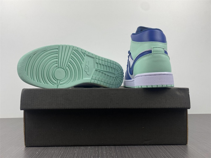 air jordan 1 mid blue mint 554724-413