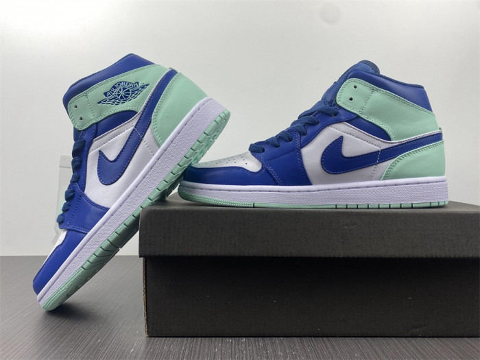 air jordan 1 mid blue mint 554724-413