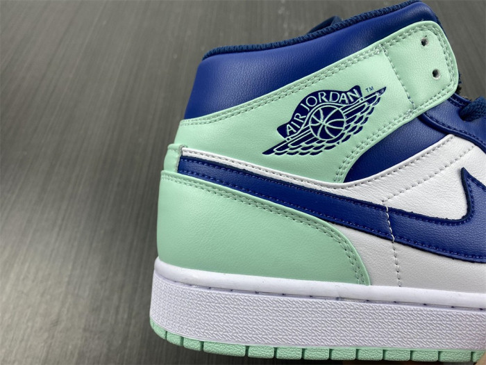 air jordan 1 mid blue mint 554724-413