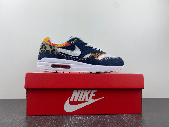 nike air max 1 premium denim leopard fj4452-432