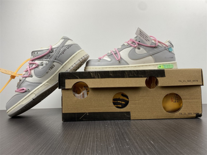 ow x nike dunk lot 9 dm1602-109