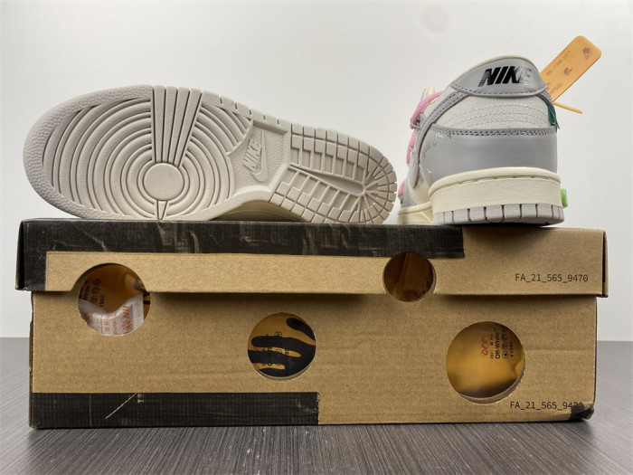 ow x nike dunk lot 9 dm1602-109