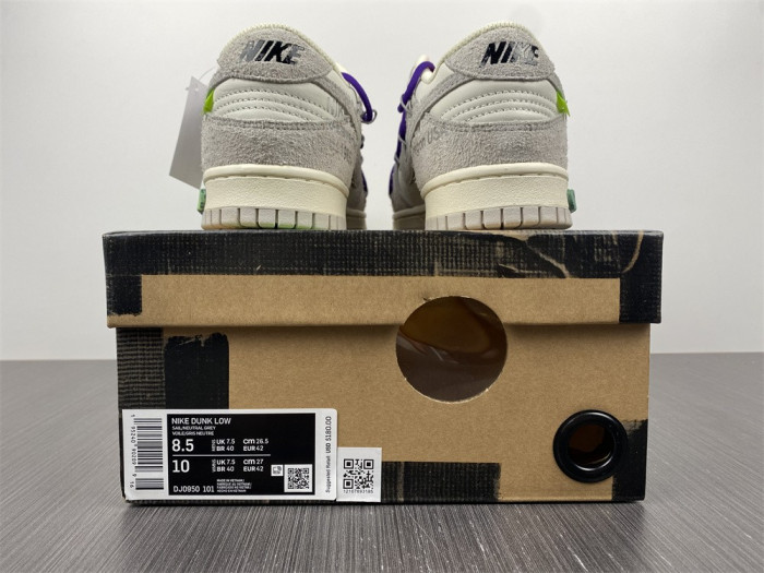 nike dunk low ow lot 15 dj0950-101