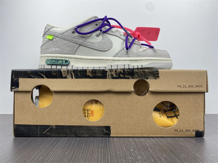 nike dunk low ow lot 15 dj0950-101