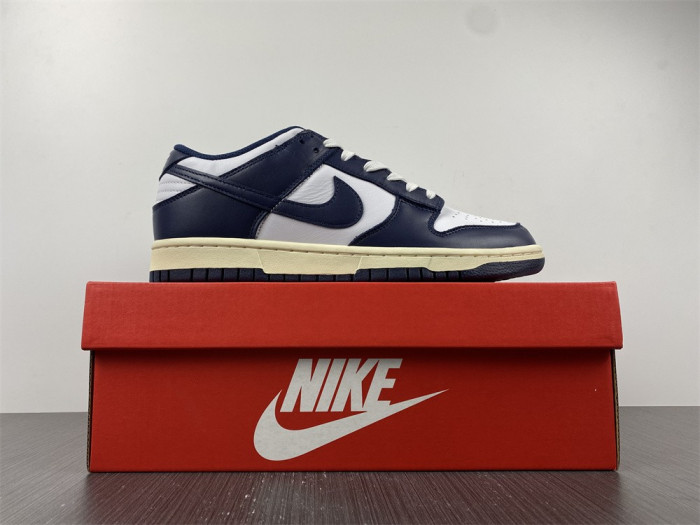 nike dunk low vintage navy dd1503-115