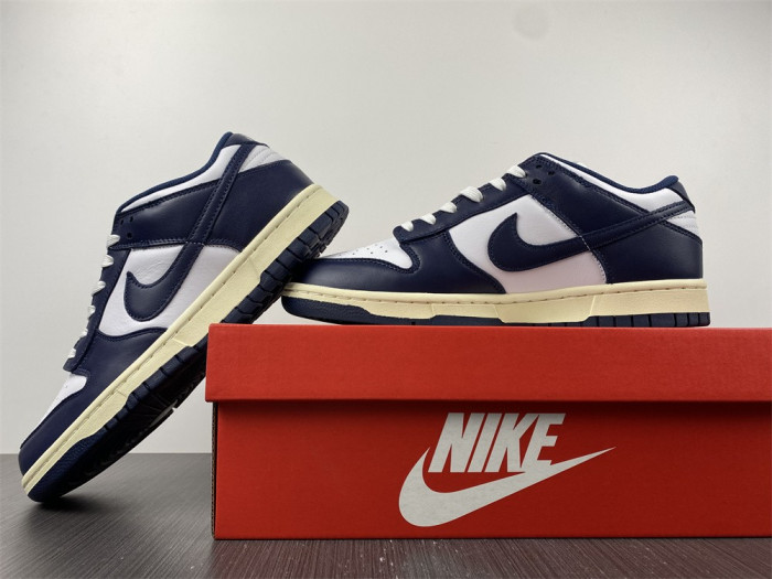 nike dunk low vintage navy dd1503-115