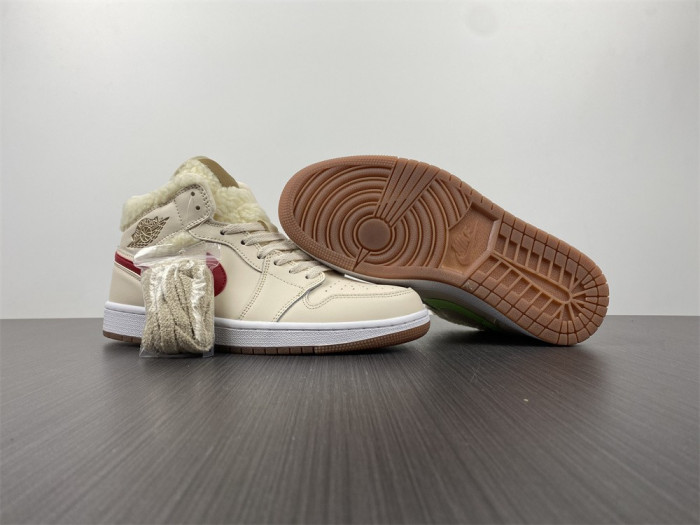 air jordan 1 mid fleece pearl white do2207-264