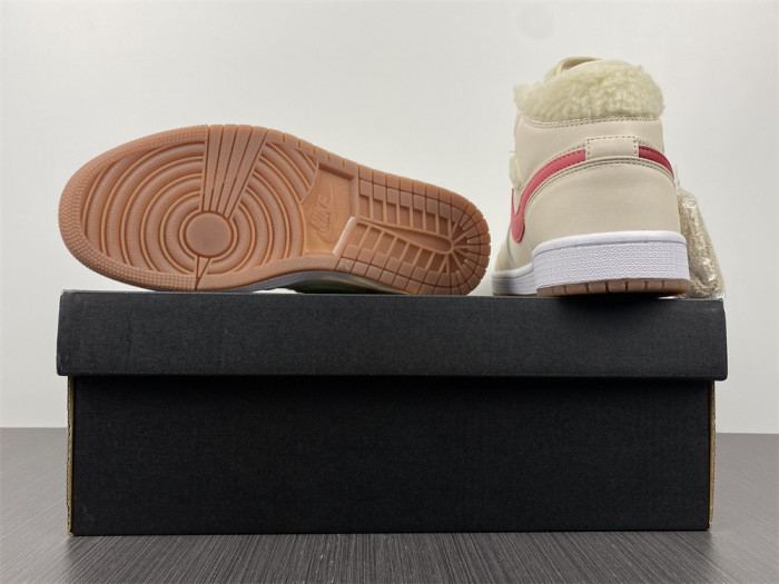 air jordan 1 mid fleece pearl white do2207-264