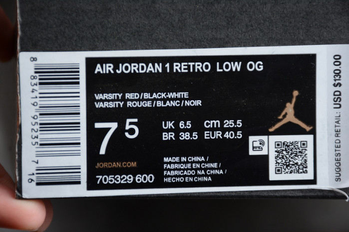 air jordan 1 retro low chicago 705329-600