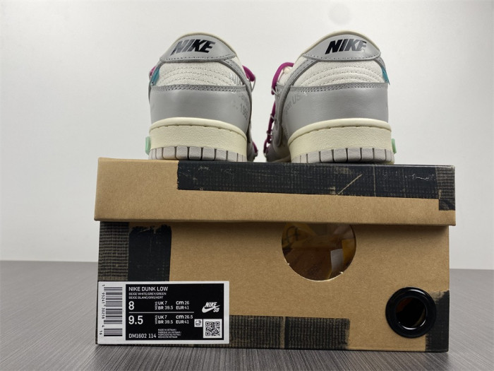 ow x nike dunk lot 30 dm1602-122