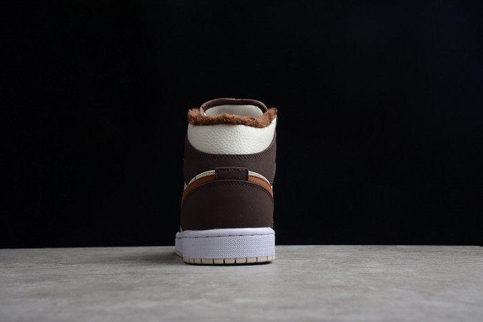 air jordan 1 mid brown basalt oatmeal do6699-200