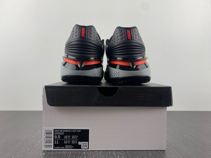 nike zoom gt cut 2 black bright crimson dj6013-001
