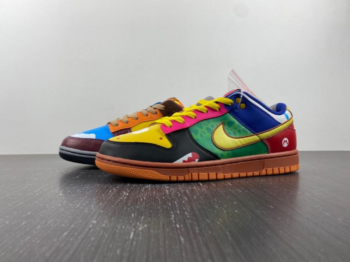 nike dunk low what the mario dh0952-101