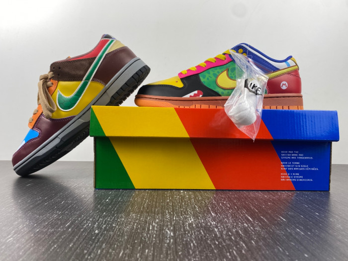 nike dunk low what the mario dh0952-101