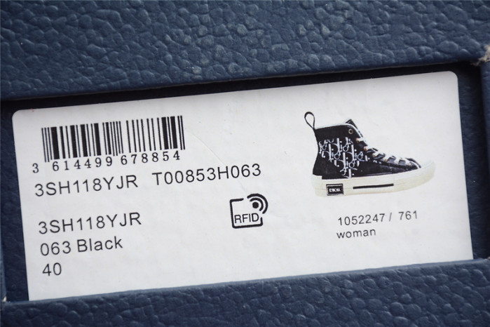 D*0r B23 HIGH SNEAKERS BLACK/WHITE 3SH118YJR1