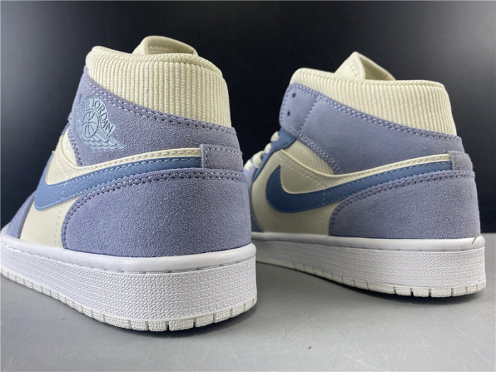 air jordan 1 mid mixed textures blue da4666-100