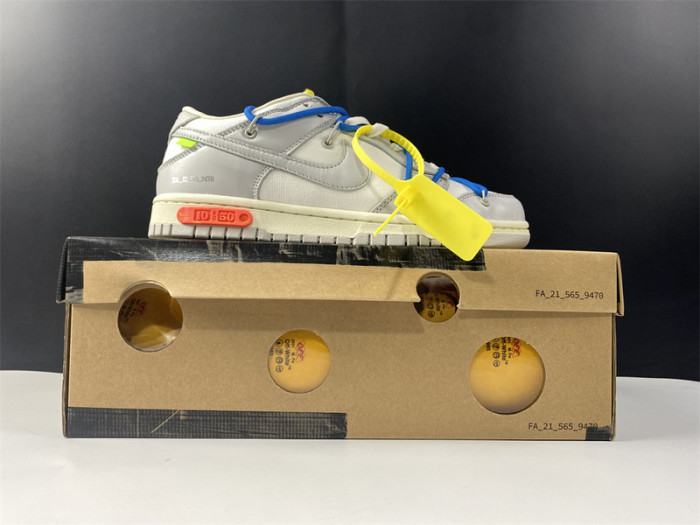 ow x nike dunk lot 10 dm1602-112