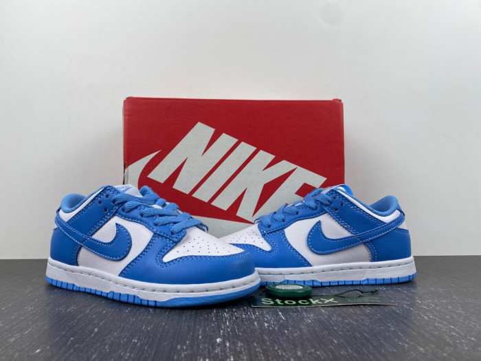 nike dunk low university blue kids shoes cw1588-103