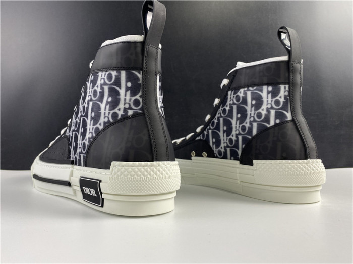 D*or b23 oblique high top sneaker black t00853h033