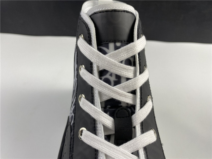 D*or b23 oblique high top sneaker black t00853h033