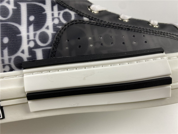 D*or b23 oblique high top sneaker black t00853h033