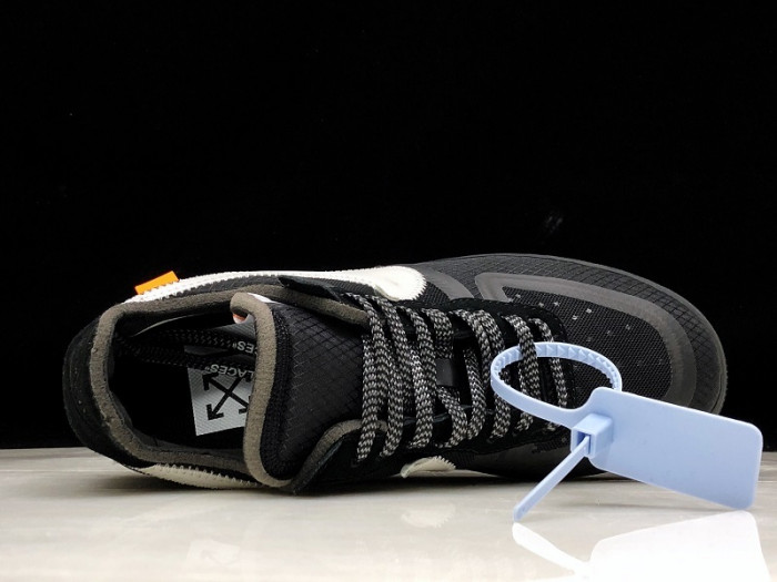 ow nike air force 1 low black ao4606-001