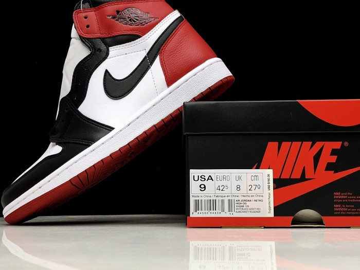 air jordan 1 retro high og black toe 555088-125