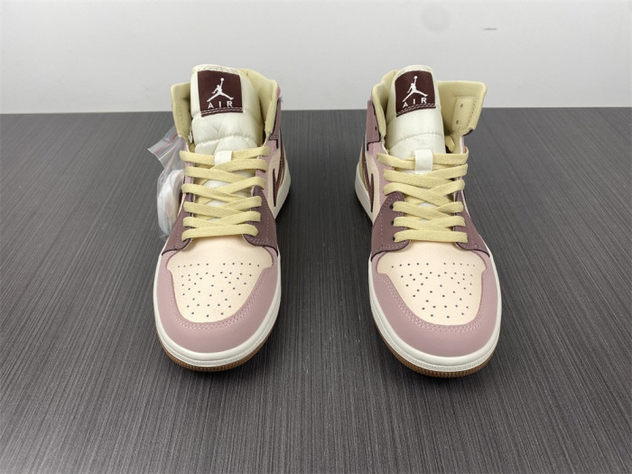 air jordan 1 mid se dark pony smoky mauve do7440-821
