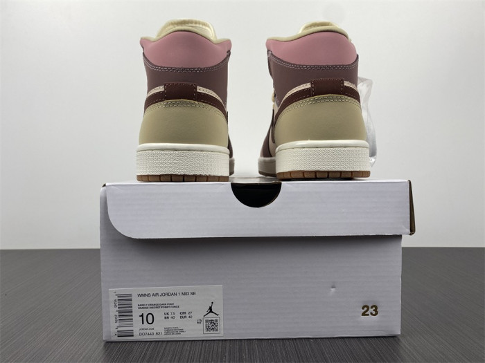 air jordan 1 mid se dark pony smoky mauve do7440-821